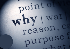 “Why?” with “Reason” and “Purpose” underneath, representing why Siskiyou County needs community radio.